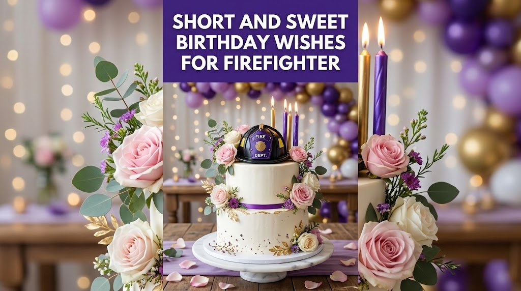 Short and Sweet Birthday Wishes for Firefighter