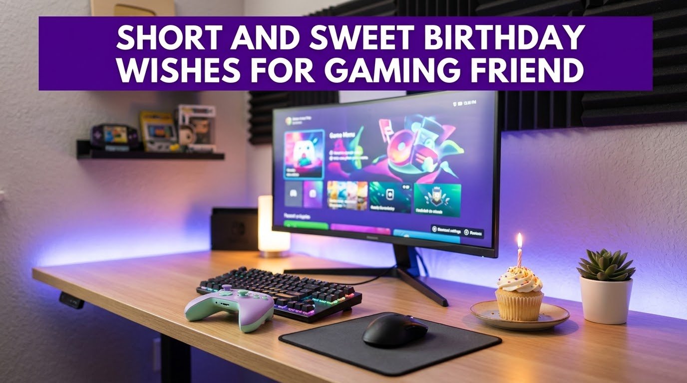 Short and Sweet Birthday Wishes for Gaming Friend