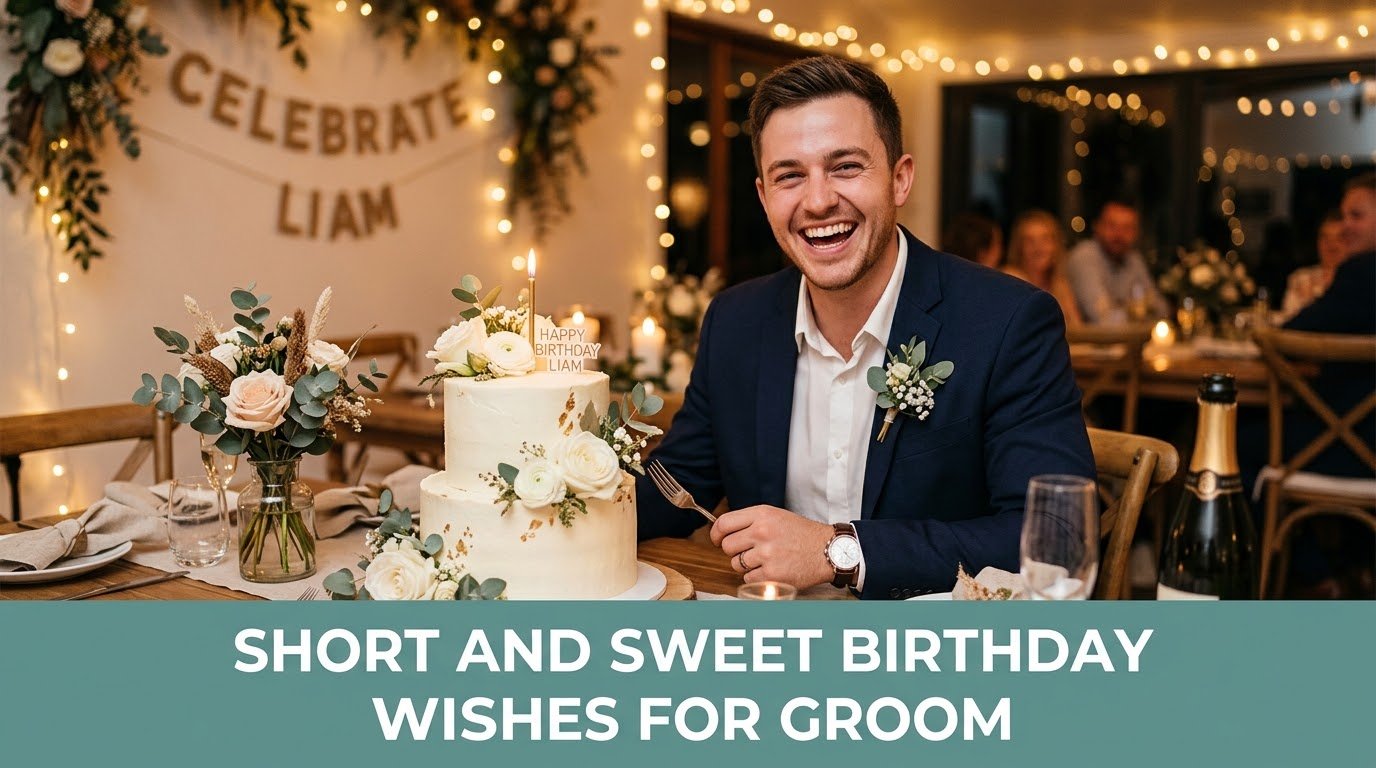 Short and Sweet Birthday Wishes for Groom