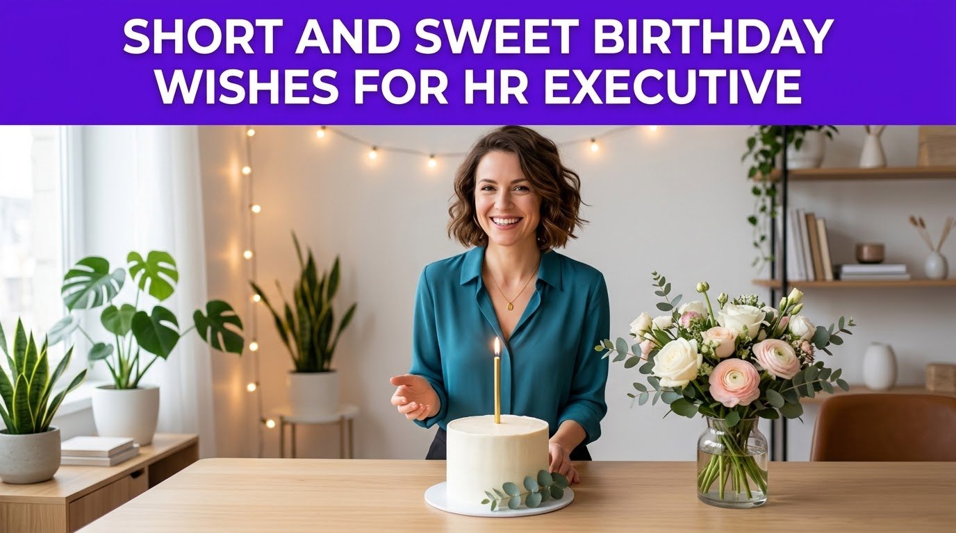 Short and Sweet Birthday Wishes for HR Executive