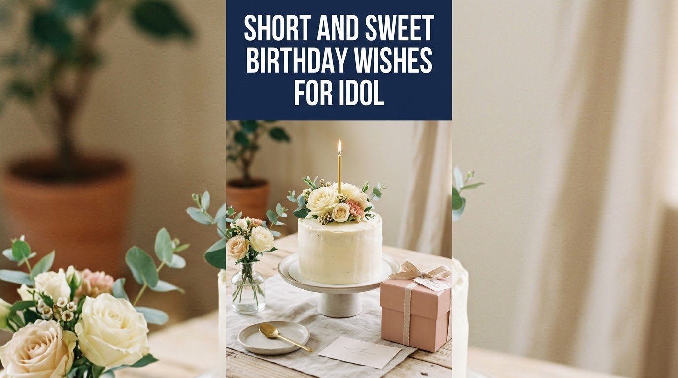 Short and Sweet Birthday Wishes for Idol
