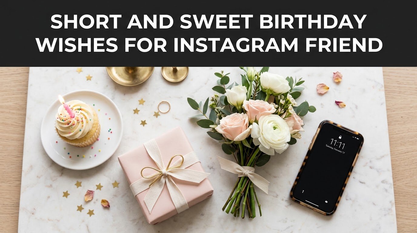 Short and Sweet Birthday Wishes for Instagram Friend