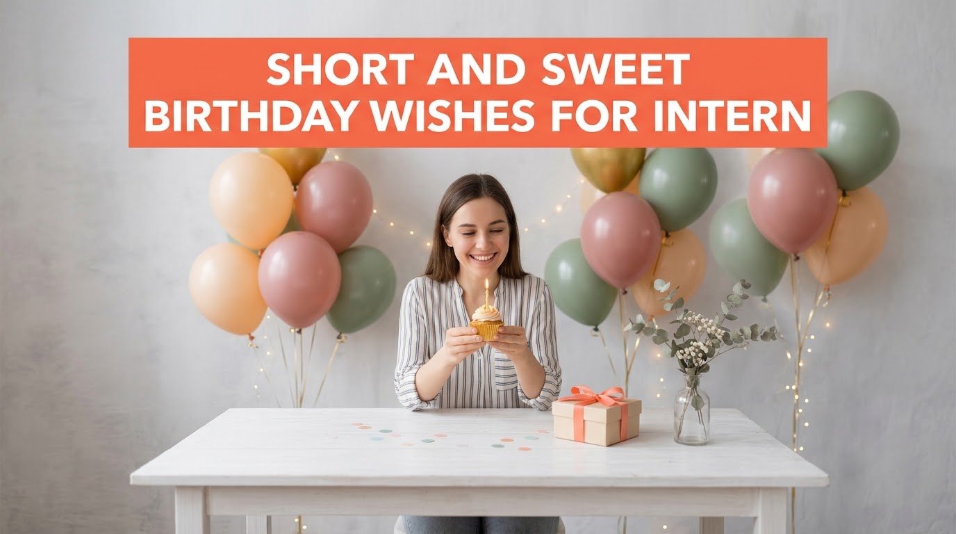 Short and Sweet Birthday Wishes for Intern