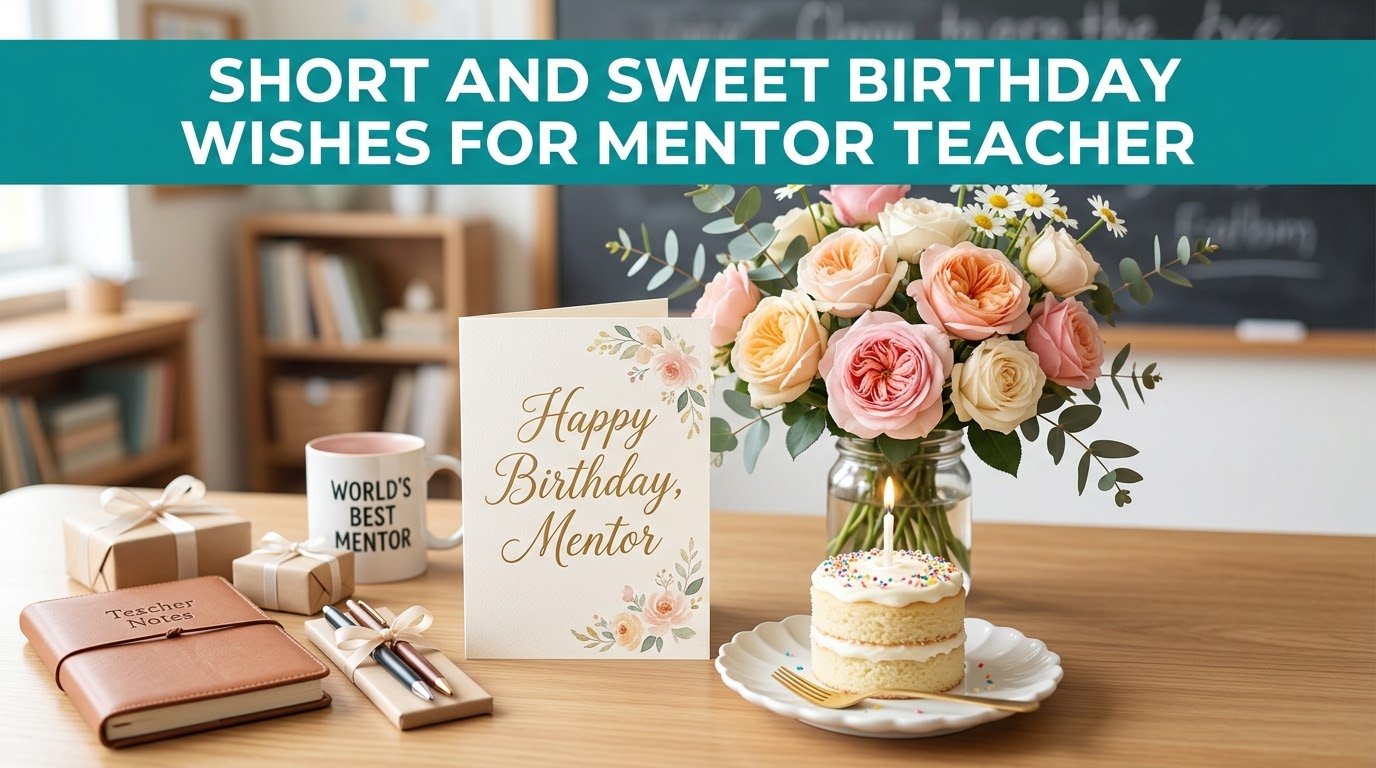 Short and Sweet Birthday Wishes for Mentor Teacher