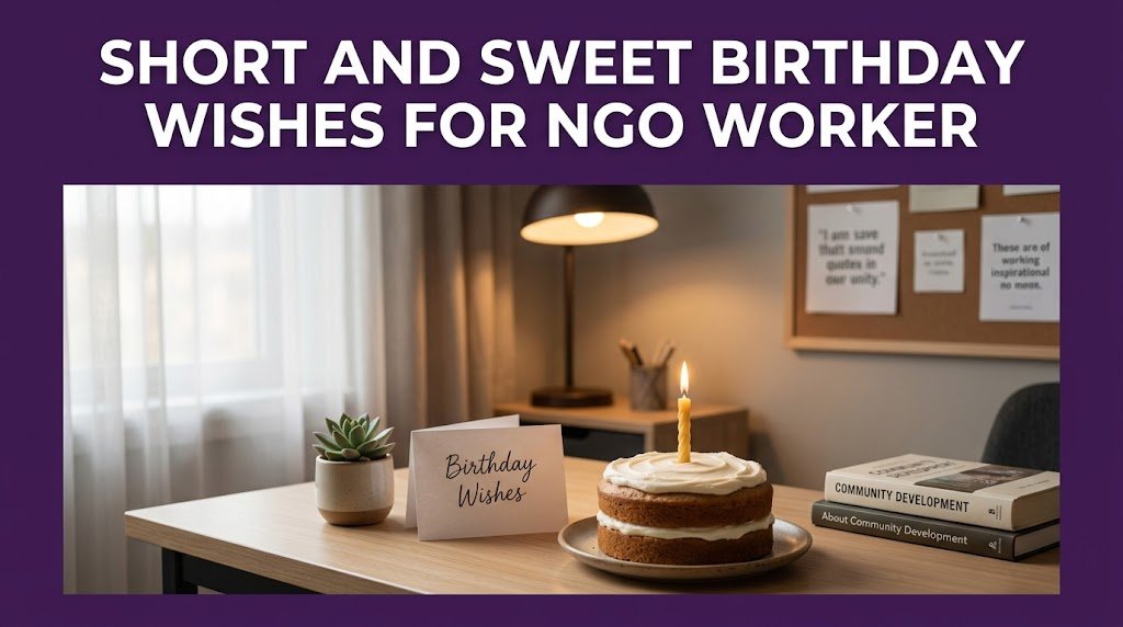 Short and Sweet Birthday Wishes for NGO Worker