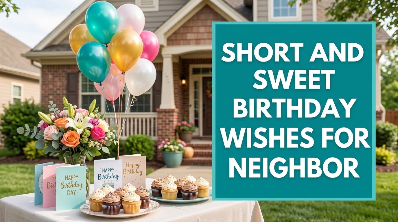 Short and Sweet Birthday Wishes for Neighbor