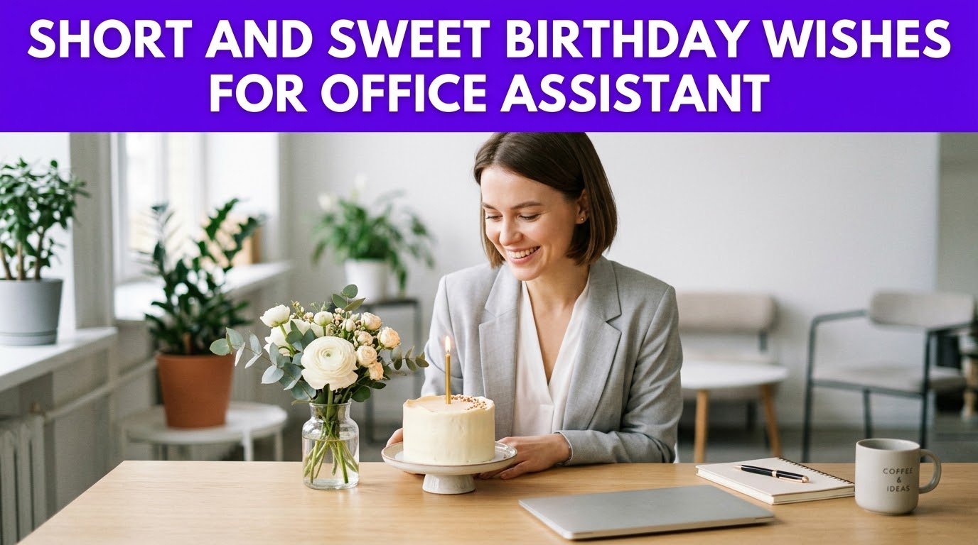 Short and Sweet Birthday Wishes for Office Assistant