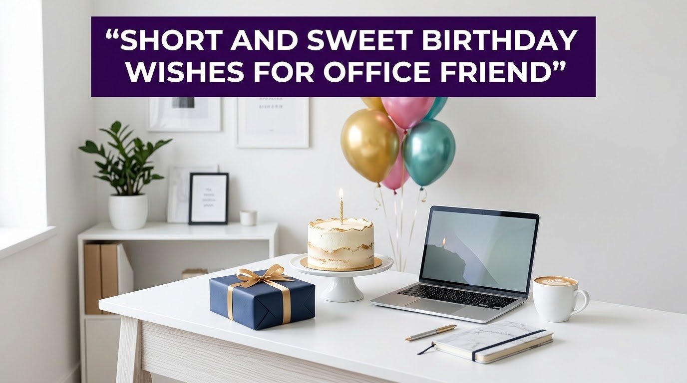Short and Sweet Birthday Wishes for Office Friend
