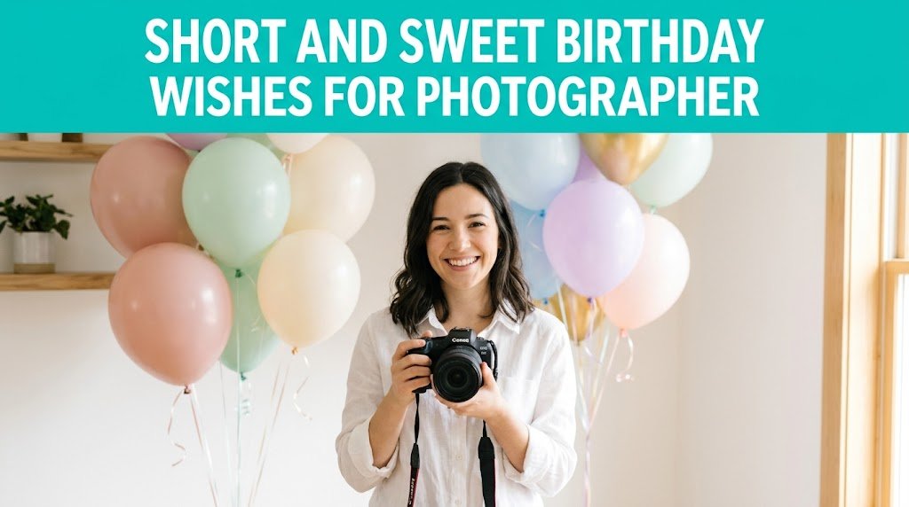 Short and Sweet Birthday Wishes for Photographer