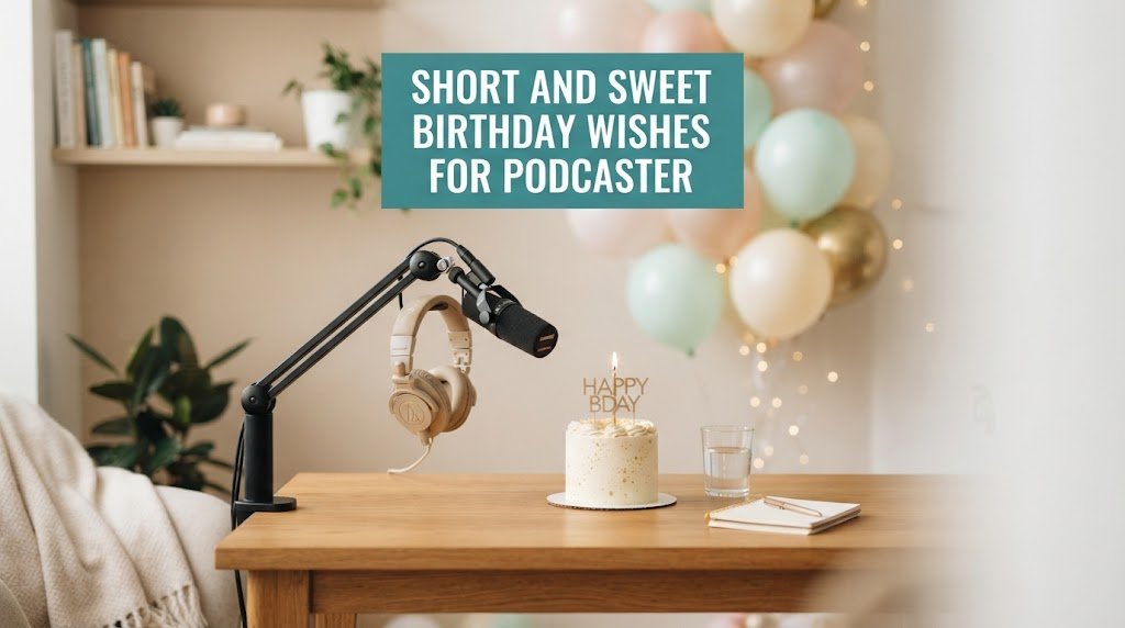 Short and Sweet Birthday Wishes for Podcaster