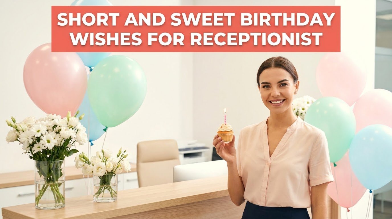 Short and Sweet Birthday Wishes for Receptionist