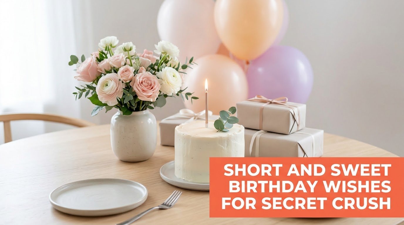 Short and Sweet Birthday Wishes for Secret Crush