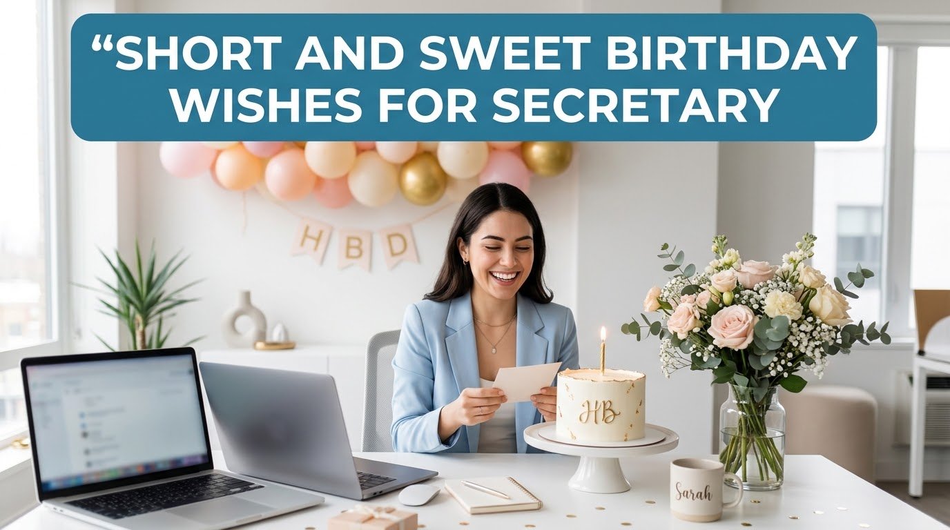Short and Sweet Birthday Wishes for Secretary