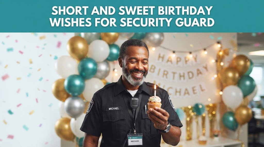 Short and Sweet Birthday Wishes for Security Guard