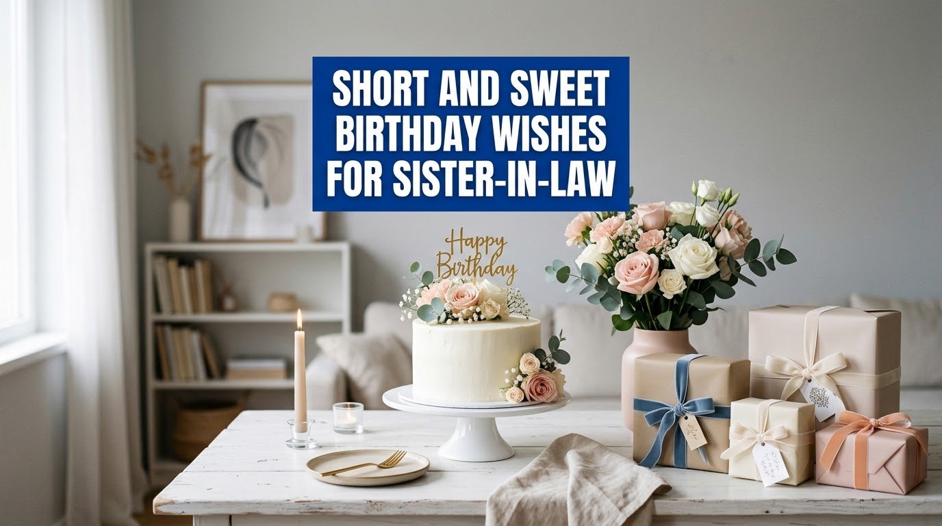 Short and Sweet Birthday Wishes for Sister-in-Law