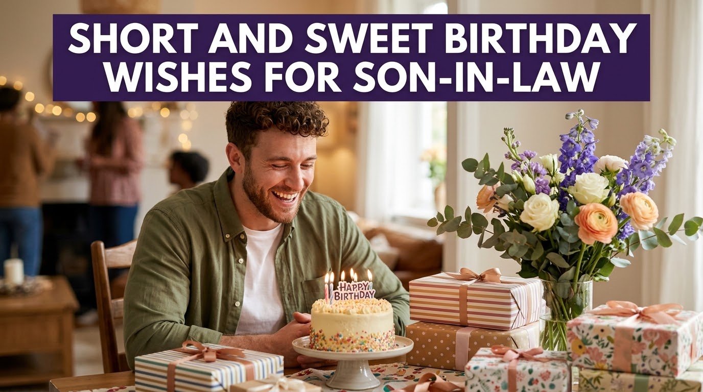 Short and Sweet Birthday Wishes for Son-in-Law