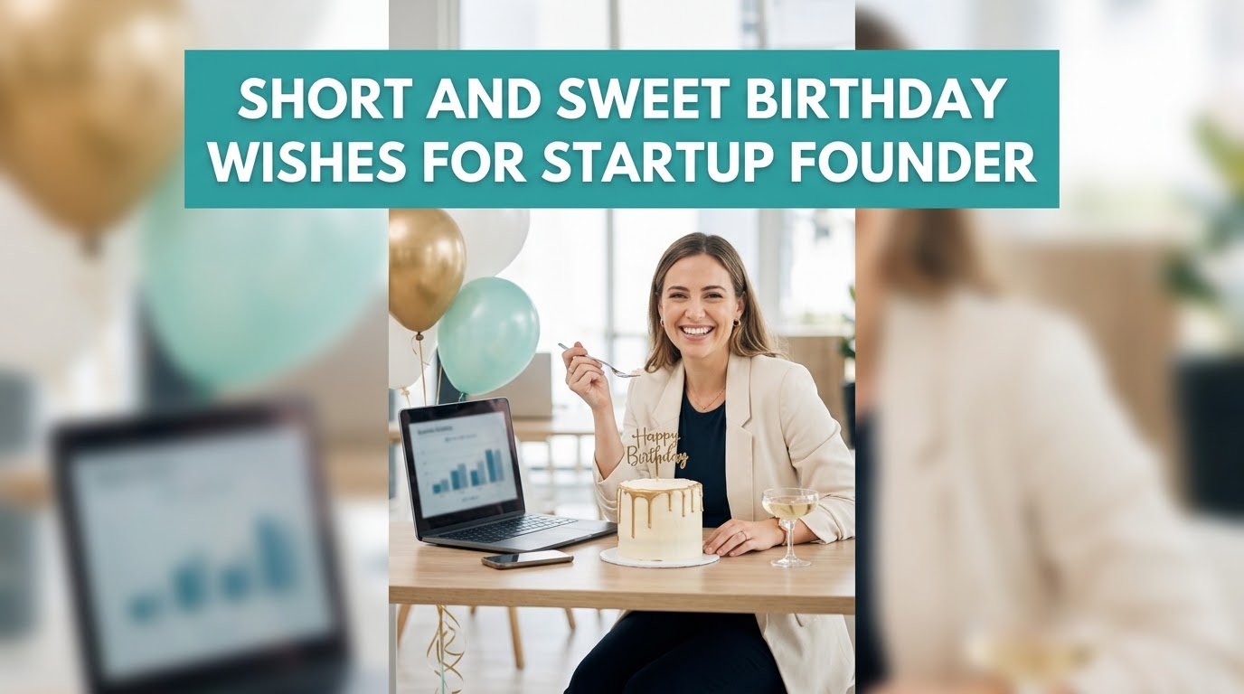 Short and Sweet Birthday Wishes for Startup Founder