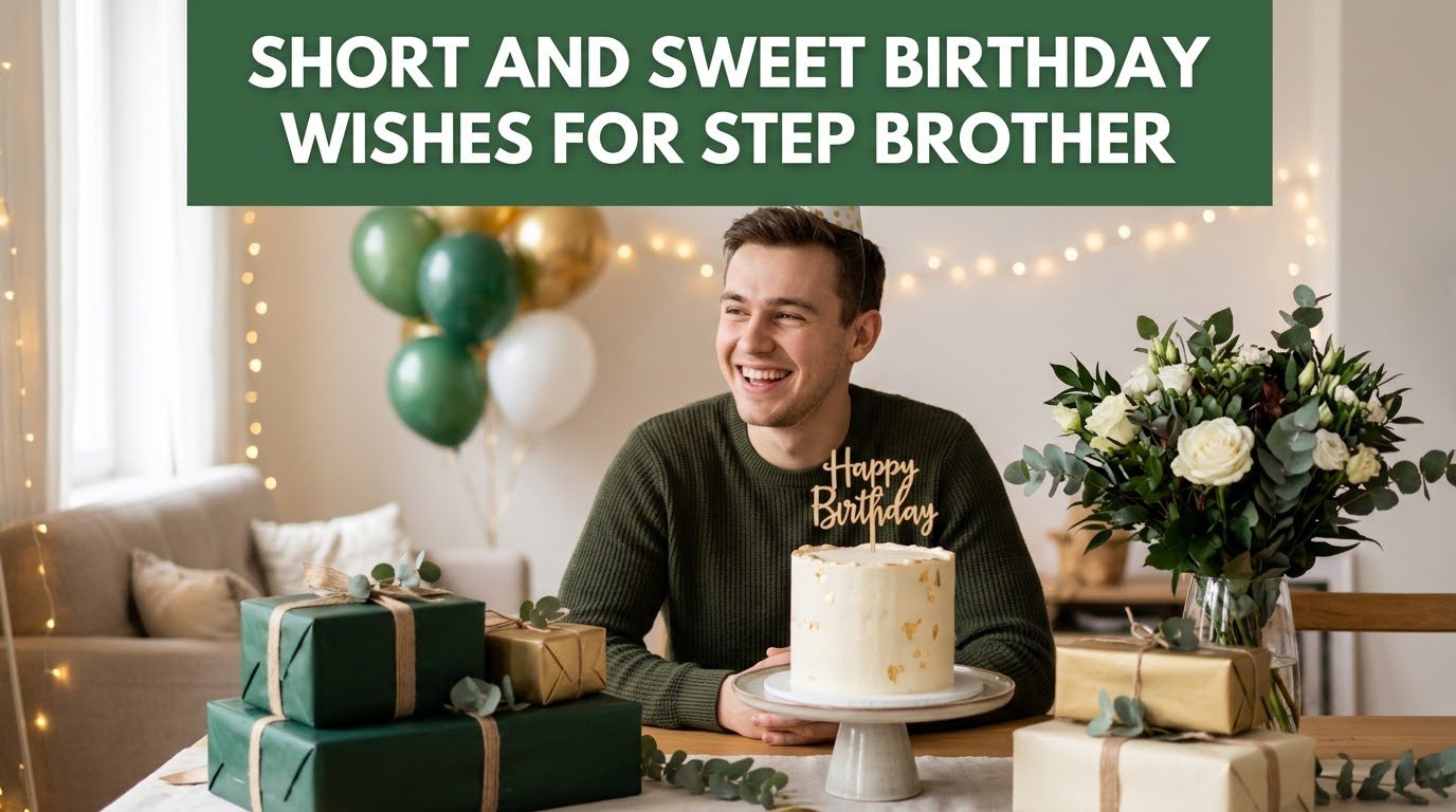 Short and Sweet Birthday Wishes for Step Brother
