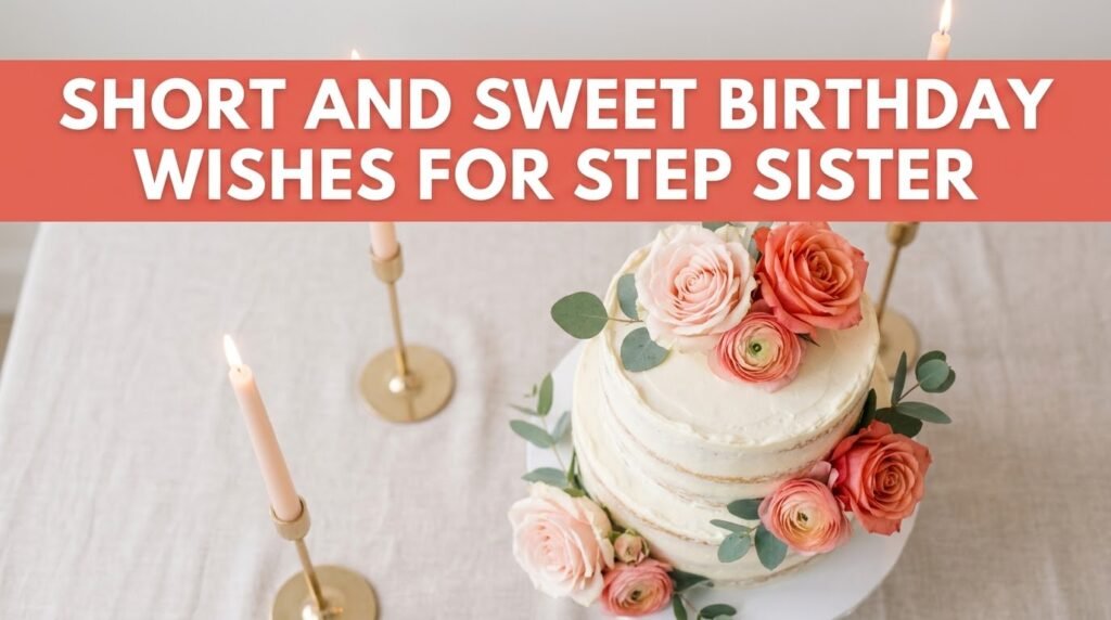 Short and Sweet Birthday Wishes for Step Sister