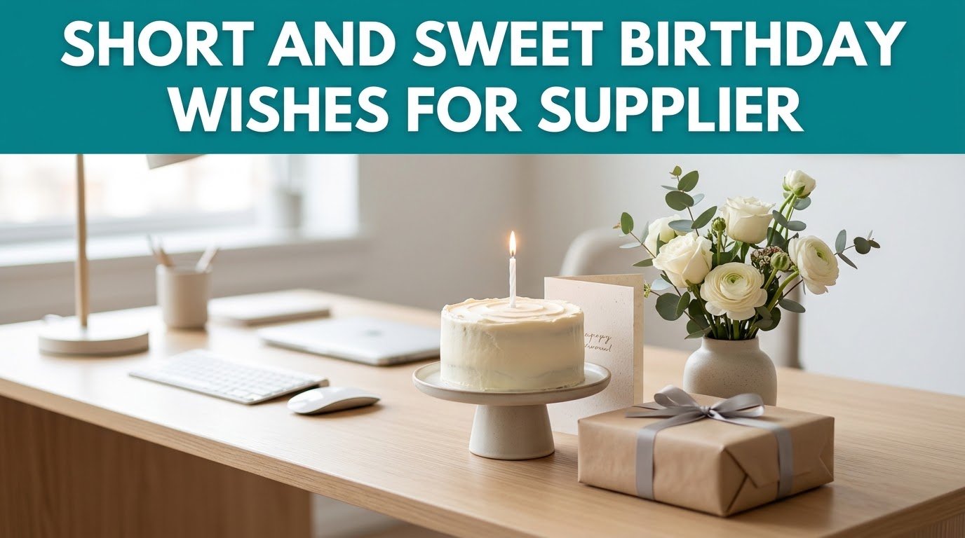 Short and Sweet Birthday Wishes for Supplier