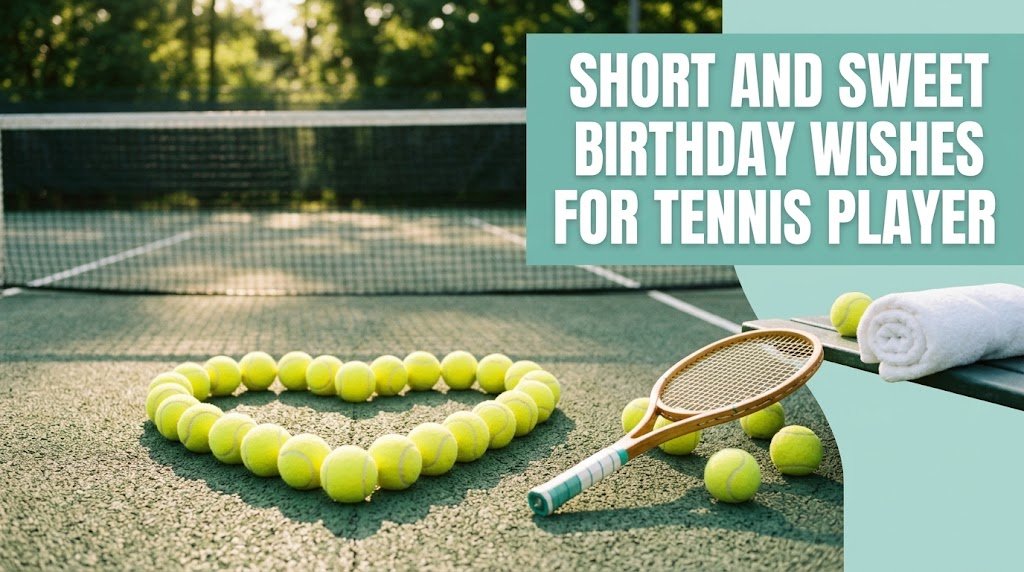 Short and Sweet Birthday Wishes for Tennis Player