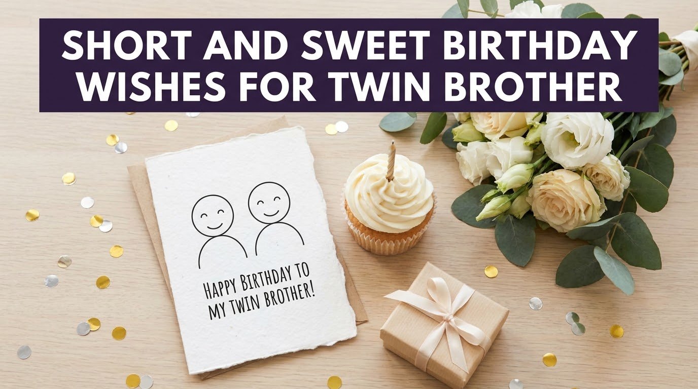 Short and Sweet Birthday Wishes for Twin Brother