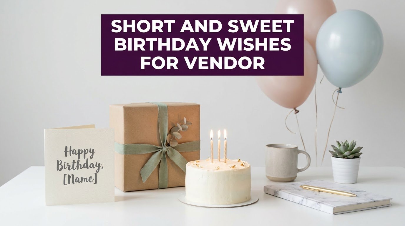 Short and Sweet Birthday Wishes for Vendor