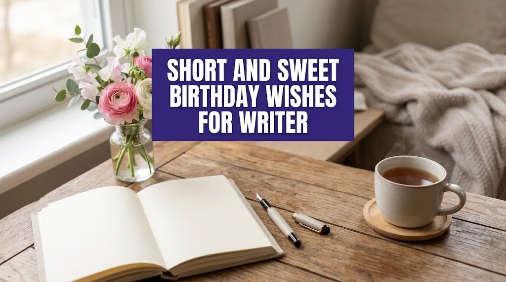 Short and Sweet Birthday Wishes for Writer