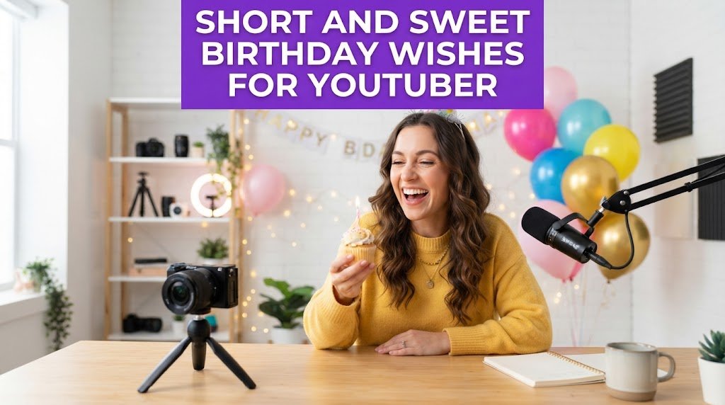 Short and Sweet Birthday Wishes for YouTuber