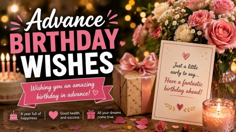 Advance Birthday Wishes