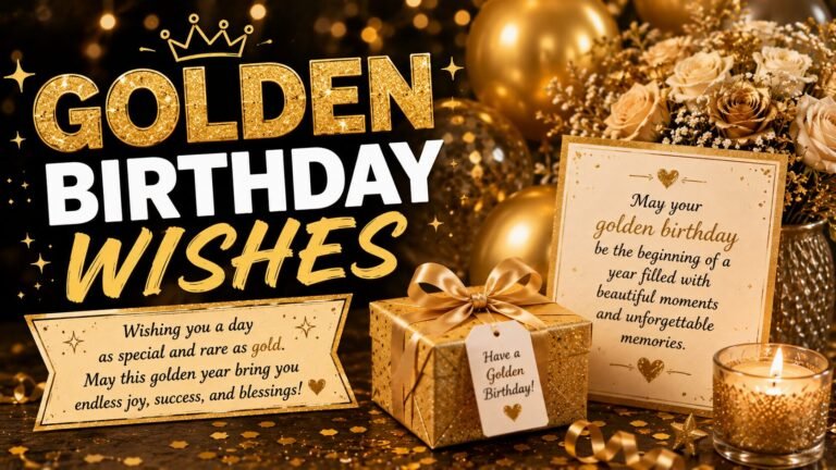Golden Birthday Wishes